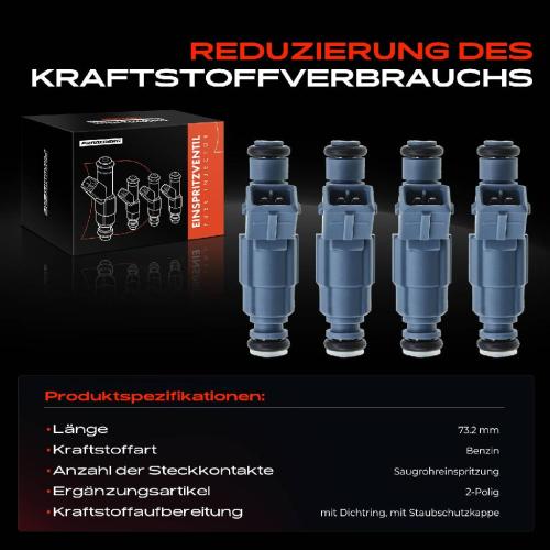 Frankberg 4x Einspritzventil Einspritzdüse für Citroën C4 Peugeot 206 307 2.0L Bild Frankberg 4x Einspritzventil Einspritzdüse für Citroën C4 Peugeot 206 307 2.0L