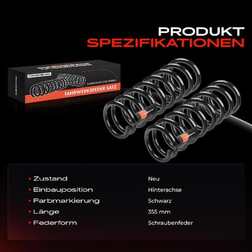 Frankberg 2x Fahrwerksfeder Hinterachse für Ford Mondeo III Turnier BWY 2000-2007 Bild Frankberg 2x Fahrwerksfeder Hinterachse für Ford Mondeo III Turnier BWY 2000-2007