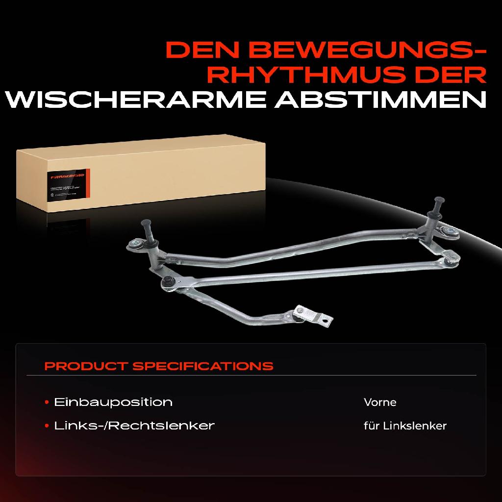 1x Wischergestänge Vorne für Audi A6 4F C6 2004-2011