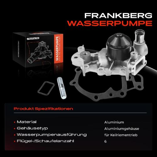 Frankberg 1x Wasserpumpe Kühlwasserpumpe für Renault Clio I Clio II BB Kangoo Express Twingo I C06 1.2L Bild Frankberg 1x Wasserpumpe Kühlwasserpumpe für Renault Clio I Clio II BB Kangoo Express Twingo I C06 1.2L