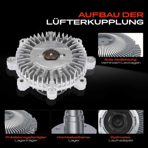 1x Lüfterkupplung Kühlerlüfte für Hyundai H-1 A1 2.5L 1997-2004 Bild 1x Lüfterkupplung Kühlerlüfte für Hyundai H-1 A1 2.5L 1997-2004