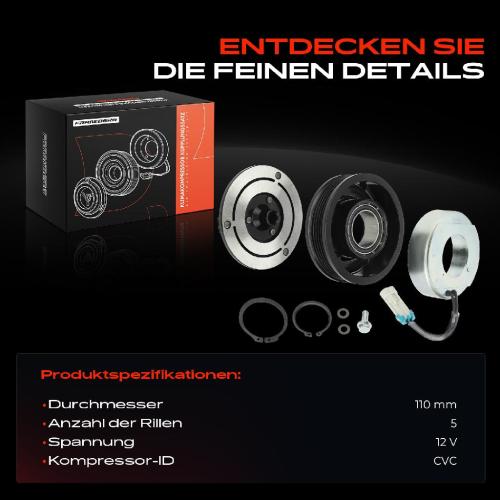 1x Magnetkupplung Klimakompressor für Opel Astra G T98 H A04 L70 Combo Zafira A05 Bild 1x Magnetkupplung Klimakompressor für Opel Astra G T98 H A04 L70 Combo Zafira A05
