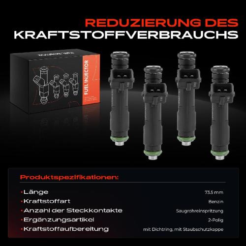 4x Einspritzventil Einspritzdüse für Chevrolet Spark Aveo/Kalos Stufenheck 1.2L Bild 4x Einspritzventil Einspritzdüse für Chevrolet Spark Aveo/Kalos Stufenheck 1.2L