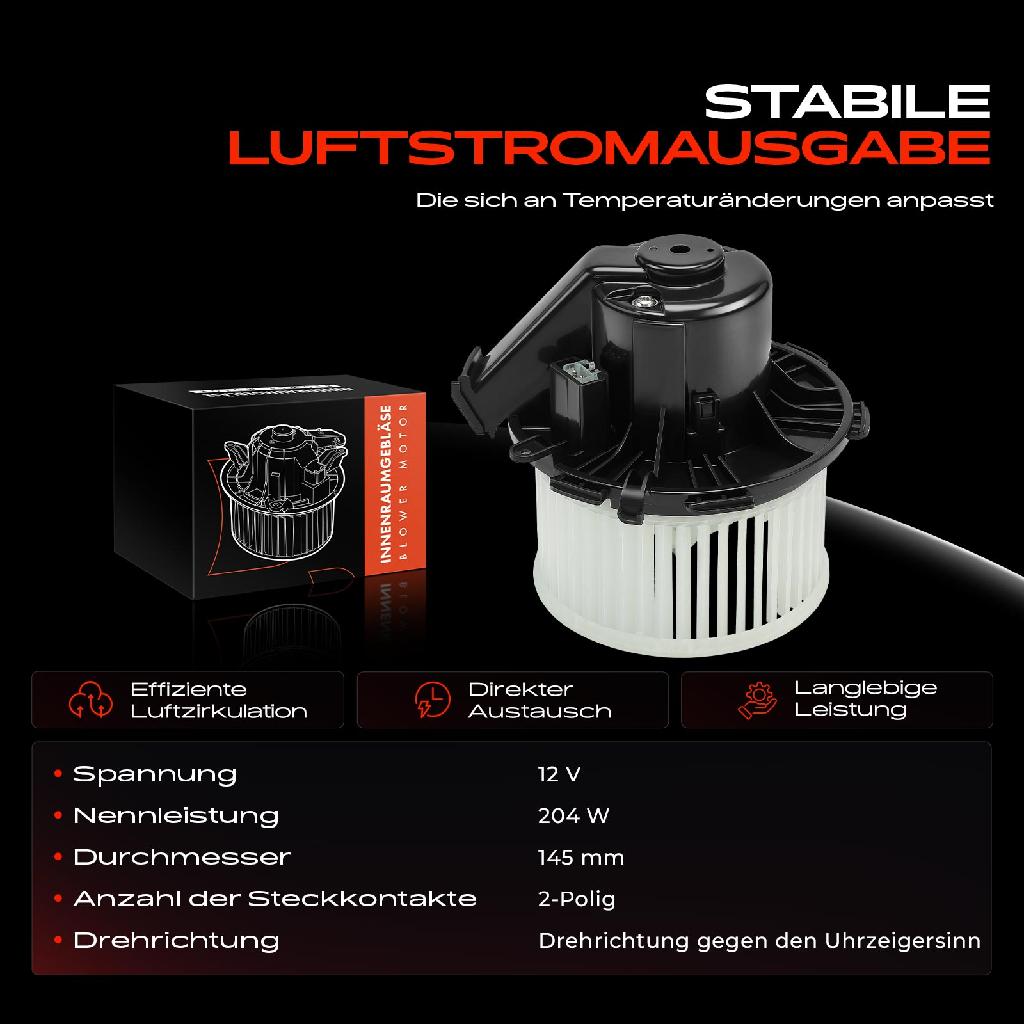 1x Gebläsemotor Innenraumgebläse für VW Crafter 30-35 Mercedes-Benz Sprinter 3,5-T