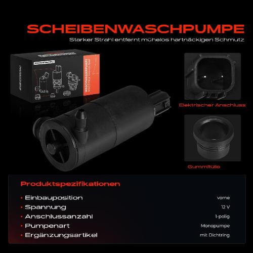 1x Waschwasserpumpe Scheibenreinigung Vorne für Chrysler 300 M LR Concorde Dodge Bild 1x Waschwasserpumpe Scheibenreinigung Vorne für Chrysler 300 M LR Concorde Dodge