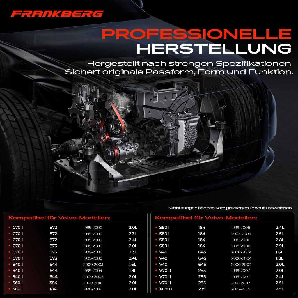 1x Spannrolle Riemenspanner für Volvo C70 I S40 I S60 S70 S80 V40 V70 XC70