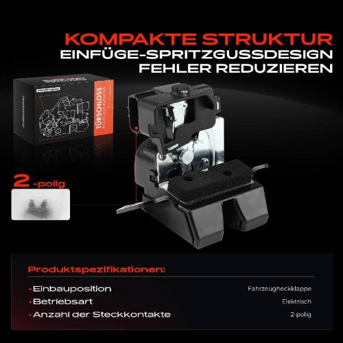 Frankberg 1x Türschloss Fahrzeugheckklappe für Citroën C2 C4 C5 III C6 Peugeot 1007 207 3008 308I 508I Bild Frankberg 1x Türschloss Fahrzeugheckklappe für Citroën C2 C4 C5 III C6 Peugeot 1007 207 3008 308I 508I