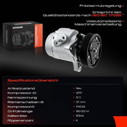 Frankberg 1x Klimakompressor für Chevrolet Captiva C100 C140 Opel Antara L07 Bild Frankberg 1x Klimakompressor für Chevrolet Captiva C100 C140 Opel Antara L07