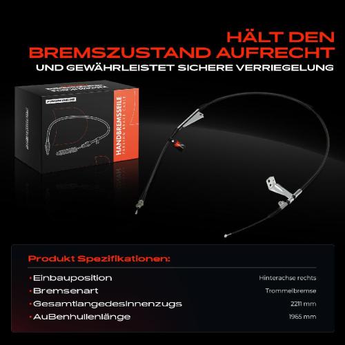 1x Seilzug Feststellbremse Hinterachse rechts für Nissan NP300 Navara D40 2.5L 3.0L Bild 1x Seilzug Feststellbremse Hinterachse rechts für Nissan NP300 Navara D40 2.5L 3.0L