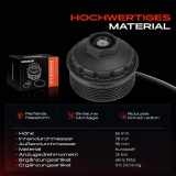 1x Ölfiltergehäuse Deckel für VW Golf 4 1J Passat 3B Transporter T4 Bora Audi A3 TT