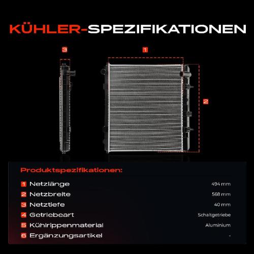 1x Kühler Wasserkühler Motorkühler für Land Rover Range Rover II LP 4.0L 4.6L Bild 1x Kühler Wasserkühler Motorkühler für Land Rover Range Rover II LP 4.0L 4.6L