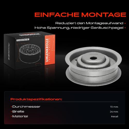 1x Umlenkrolle Führungsrolle für VW Passat Audi 80 Seat Cordoba Porsche Bild 1x Umlenkrolle Führungsrolle für VW Passat Audi 80 Seat Cordoba Porsche
