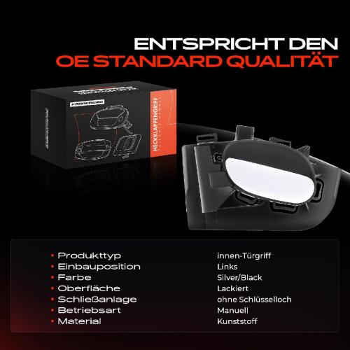 1x Türgriff Links innen für Peugeot 206 CC Schrägheck Stufenheck SW Van 1.6L 2.0L 1.1L 1.4L 1.9L 1998-2012 Bild 1x Türgriff Links innen für Peugeot 206 CC Schrägheck Stufenheck SW Van 1.6L 2.0L 1.1L 1.4L 1.9L 1998-2012