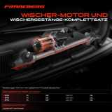 Frankberg 1x Wischerarm Scheibenwischer Vorne für BMW X3 E83 2.0L 2.5L 2003-2011