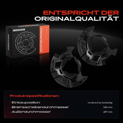 Frankberg 2x Ankerblech Bremsscheibe Vorderachse Beidseitig für Hyundai i30 CoupeFastbackKombi KIA Ceed Bild Frankberg 2x Ankerblech Bremsscheibe Vorderachse Beidseitig für Hyundai i30 CoupeFastbackKombi KIA Ceed