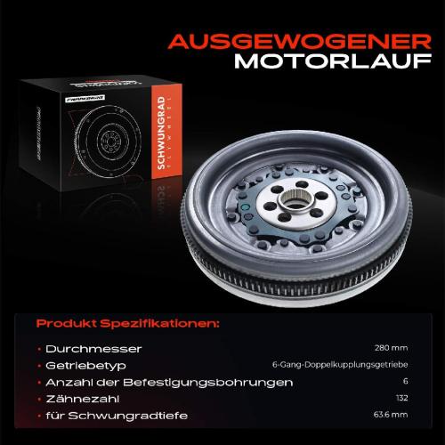 1x Schwungrad Zweimassenschwungrad für VW Golf V VI Passat 3C Audi A3 8P Seat Altea Bild 1x Schwungrad Zweimassenschwungrad für VW Golf V VI Passat 3C Audi A3 8P Seat Altea