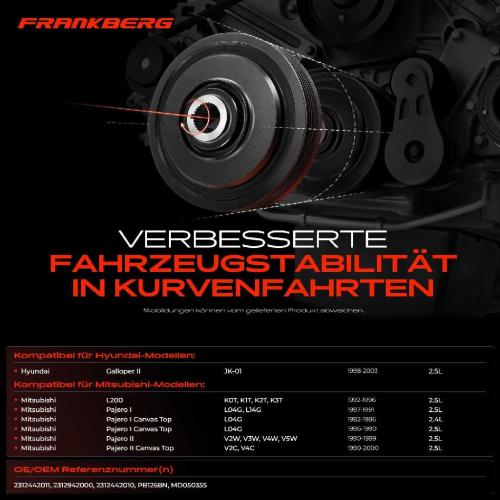 1x Riemenscheibe Kurbelwelle für Hyundai Galloper II JK-01 Mitsubishi Pajero I Bild 1x Riemenscheibe Kurbelwelle für Hyundai Galloper II JK-01 Mitsubishi Pajero I