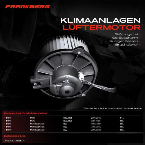 1x Gebläsemotor Innenraumgebläse für MINI Mini R50 R53 2001-2006 R52 2004-2007 1.4L 1.6L Bild 1x Gebläsemotor Innenraumgebläse für MINI Mini R50 R53 2001-2006 R52 2004-2007 1.4L 1.6L