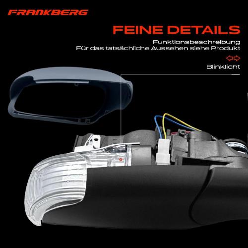 Frankberg 1x Außenspiegel Rechts für VW Touran 1T1 1T2 1.4L 1.6L 1.9L 2.0L 2003-2010 Bild Frankberg 1x Außenspiegel Rechts für VW Touran 1T1 1T2 1.4L 1.6L 1.9L 2.0L 2003-2010