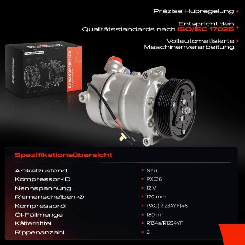 1x Klimakompressor für Volvo S60 134 S80 124 V60 155 V70 135 XC60 156 Bild 1x Klimakompressor für Volvo S60 134 S80 124 V60 155 V70 135 XC60 156