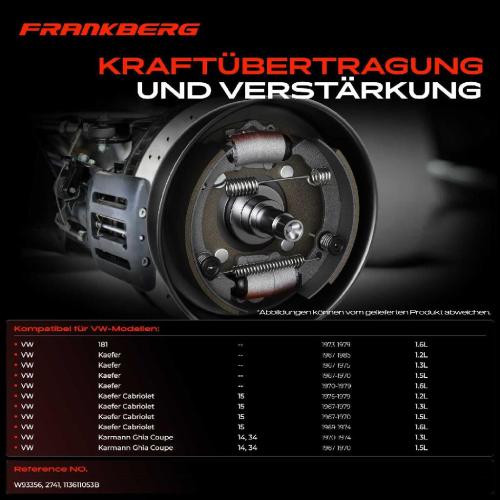 2x Radbremszylinder Hinten für VW Kaefer Cabriolet 181 Karmann Ghia Cabriolet Bild 2x Radbremszylinder Hinten für VW Kaefer Cabriolet 181 Karmann Ghia Cabriolet