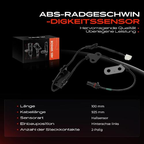 Frankberg 1x ABS Sensor Hinterachse links f r KIA Optima FSGDS6B 1.7L 2.0L 2012-2015 Bild Frankberg 1x ABS Sensor Hinterachse links f r KIA Optima FSGDS6B 1.7L 2.0L 2012-2015