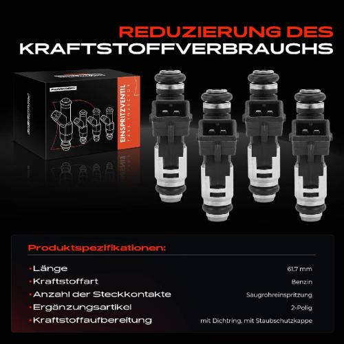 Frankberg 4x Einspritzventil Einspritzdüse für Citroën C2 JM Peugeot 206 SW Bild Frankberg 4x Einspritzventil Einspritzdüse für Citroën C2 JM Peugeot 206 SW