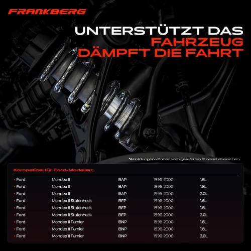 Frankberg 2x Fahrwerksfeder Vorderachse für Ford Mondeo II BAP BFP BNP 1996-2000 Bild Frankberg 2x Fahrwerksfeder Vorderachse für Ford Mondeo II BAP BFP BNP 1996-2000