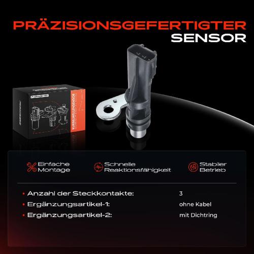 1x Kurbelwellensensor Impulsgeber für Dodge Durango Jeep Commander Grand Cherokee II/III 1999-2010 Bild 1x Kurbelwellensensor Impulsgeber für Dodge Durango Jeep Commander Grand Cherokee II/III 1999-2010