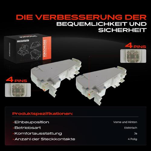 Frankberg 4x Türschloss Vorne und Hinten für Ford Escort Klasseic Turnier V Cabriolet Express VI Stufenheck Bild Frankberg 4x Türschloss Vorne und Hinten für Ford Escort Klasseic Turnier V Cabriolet Express VI Stufenheck