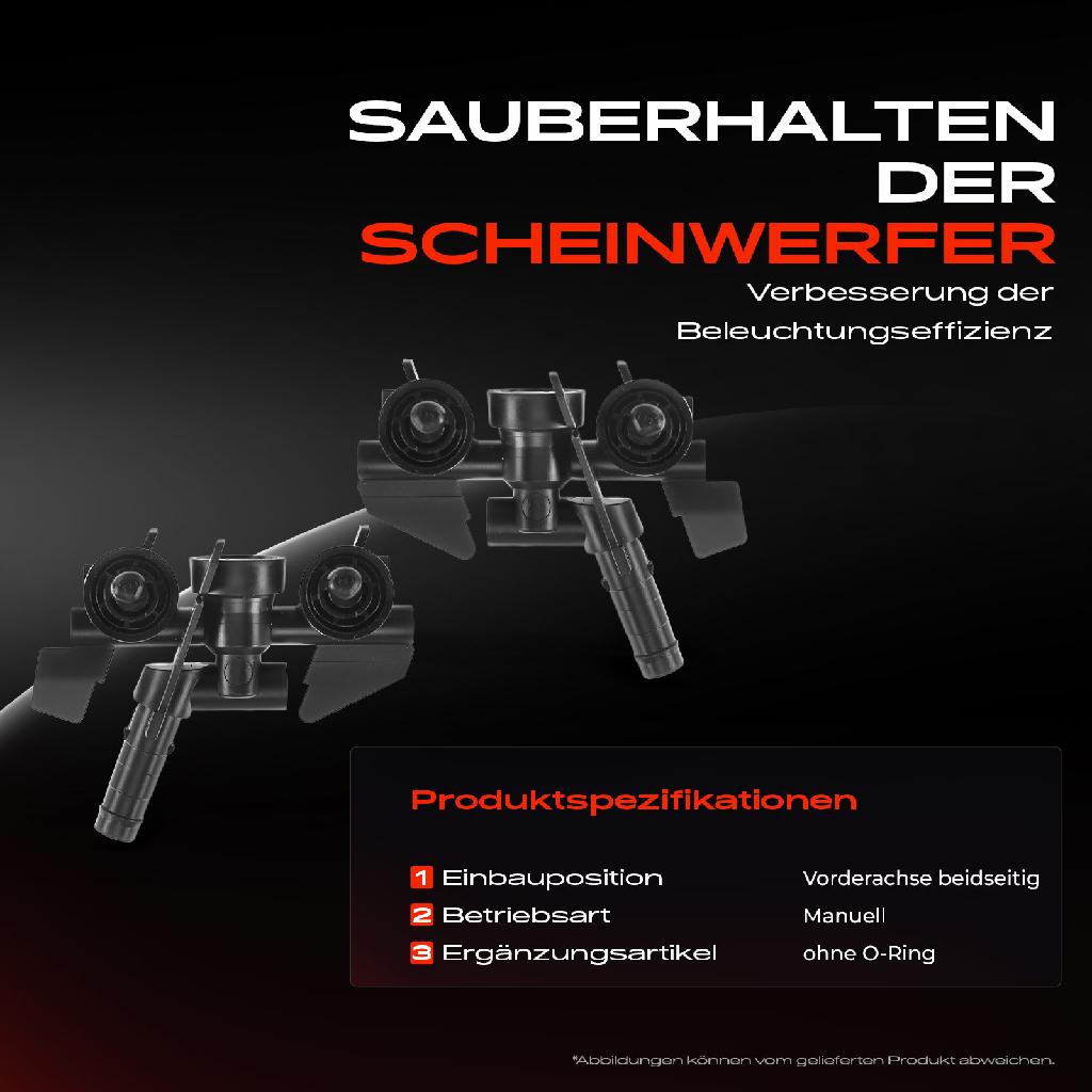 2x Scheinwerferreinigung Waschwasserdüse Vorderachse für BMW 3er E46 316-330 1998-2007