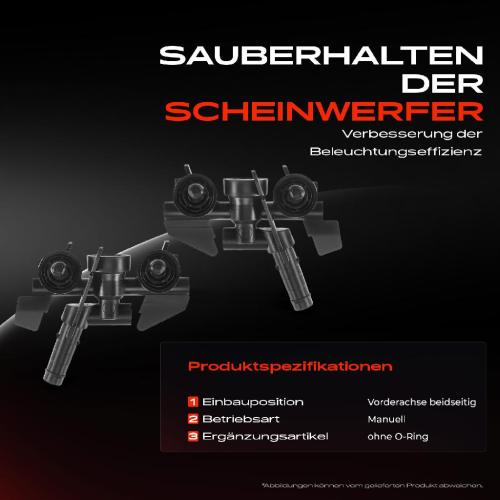 2x Scheinwerferreinigung Waschwasserdüse Vorderachse für BMW 3er E46 316-330 1998-2007 Bild 2x Scheinwerferreinigung Waschwasserdüse Vorderachse für BMW 3er E46 316-330 1998-2007