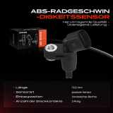 1x ABS Sensor Vorderachse rechts für VW Caddy Corrado Golf III Lupo New Beetle Passat Polo Classic Vento