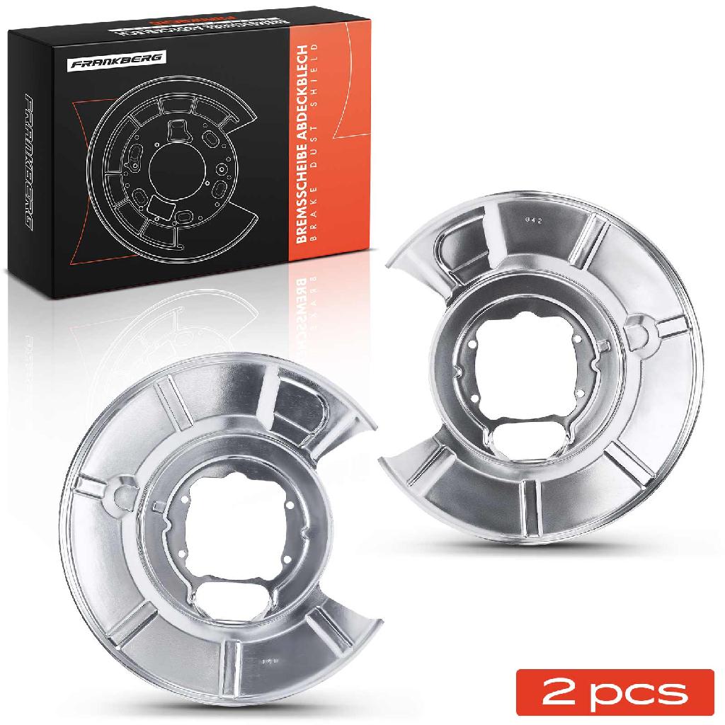 2x Ankerblech Bremsscheibe Hinterachse Beidseitig für BMW E60 520d Touring E61 520d 6er E63