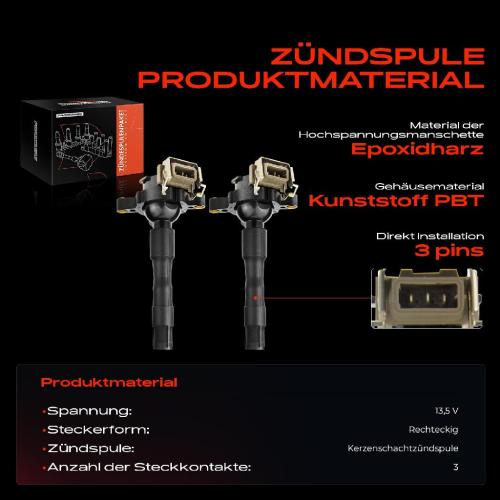 2x Zündmodul Zündspule für BMW 3er Cabriolet Coupe Touring E36 E46 5er Touring E39 E38 E31 E53 E52 Bild 2x Zündmodul Zündspule für BMW 3er Cabriolet Coupe Touring E36 E46 5er Touring E39 E38 E31 E53 E52