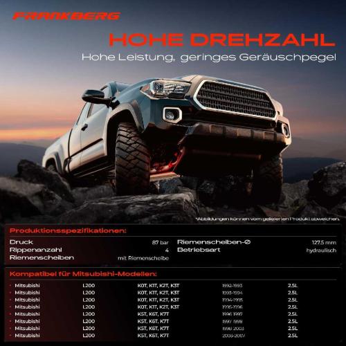 1x Servopumpe hydraulisch für Mitsubishi L200 K6T K0T 2.5L 1992-2007 Bild 1x Servopumpe hydraulisch für Mitsubishi L200 K6T K0T 2.5L 1992-2007