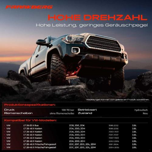 Frankberg 1x Servopumpe hydraulisch für VW LT 28-35 II 2DB 2DE 2DK LT 28-46 II 2DA Bild Frankberg 1x Servopumpe hydraulisch für VW LT 28-35 II 2DB 2DE 2DK LT 28-46 II 2DA