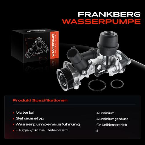 1x Wasserpumpe Kühlwasserpumpe für Mercedes-Benz A/B-Klasse W176 W246 CLA C117 X117 X156 1.6L 2.0L Bild 1x Wasserpumpe Kühlwasserpumpe für Mercedes-Benz A/B-Klasse W176 W246 CLA C117 X117 X156 1.6L 2.0L