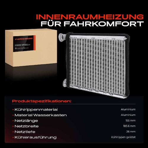 1x Wärmetauscher Innenraumheizung für VW Golf VI Variant AJ5 Jetta IV 162 163 1.2L-2.0L Bild 1x Wärmetauscher Innenraumheizung für VW Golf VI Variant AJ5 Jetta IV 162 163 1.2L-2.0L