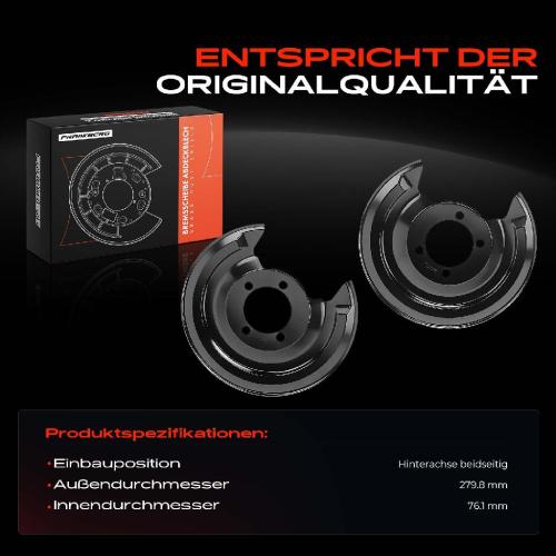 2x Ankerblech Bremsscheibe Hinterachse Beidseitig für Toyota Corolla E18 ZRE1 Auris E18 Bj ab 2012 Bild 2x Ankerblech Bremsscheibe Hinterachse Beidseitig für Toyota Corolla E18 ZRE1 Auris E18 Bj ab 2012