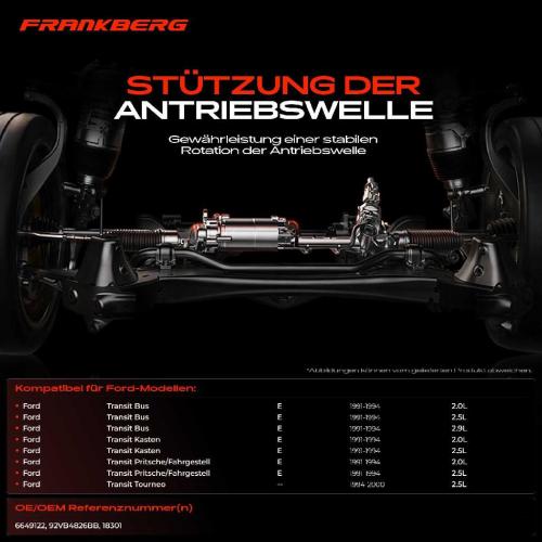 1x Lagerung Gelenkwelle Kardanwellenlager für Ford Transit Bus E Kasten Tourneo 2.5L Bild 1x Lagerung Gelenkwelle Kardanwellenlager für Ford Transit Bus E Kasten Tourneo 2.5L