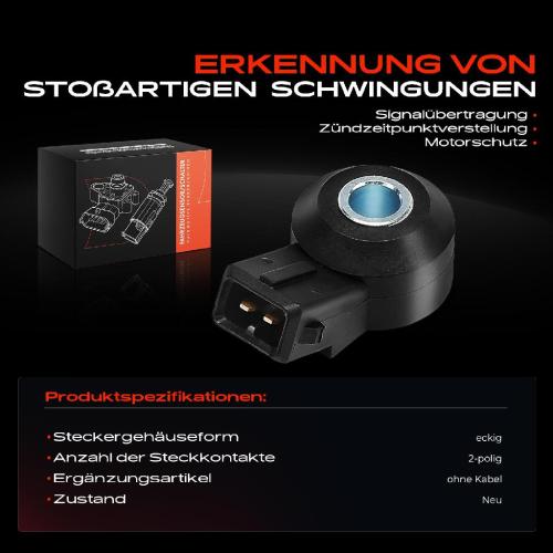 Frankberg 1x Klopfsensor Klopfgeber für Volvo 740 940 Ford Fiesta Opel Vectra Peugeot Saab Bild Frankberg 1x Klopfsensor Klopfgeber für Volvo 740 940 Ford Fiesta Opel Vectra Peugeot Saab