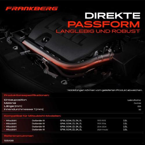 1x Kühlerschlauch Turboschlauch für Mitsubishi Outlander III GFW GGW ZJ ZK ZL 2.3L Bj ab 2012 Bild 1x Kühlerschlauch Turboschlauch für Mitsubishi Outlander III GFW GGW ZJ ZK ZL 2.3L Bj ab 2012