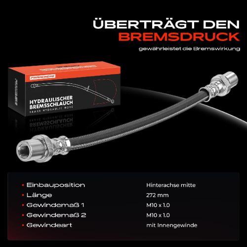 1x Bremsschlauch Bremsschläuche Hinterachse mitte für Subaru Legacy III BE Legacy IV BL Bild 1x Bremsschlauch Bremsschläuche Hinterachse mitte für Subaru Legacy III BE Legacy IV BL