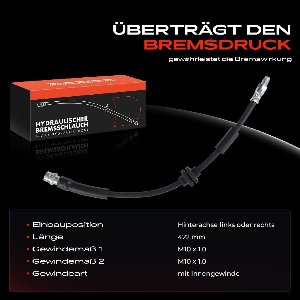 1x Bremsschlauch Bremsschläuche Hinterachse Links oder Rechts für Mazda 5 CR19 CW 1.6L 1.8L 2.0L
