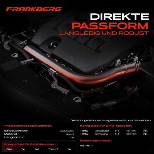 1x Kühlerschlauch Turboschlauch für BMW 3er E46 3er Cabriolet 3er Compact 3er Coupe 3er Touring Bild 1x Kühlerschlauch Turboschlauch für BMW 3er E46 3er Cabriolet 3er Compact 3er Coupe 3er Touring