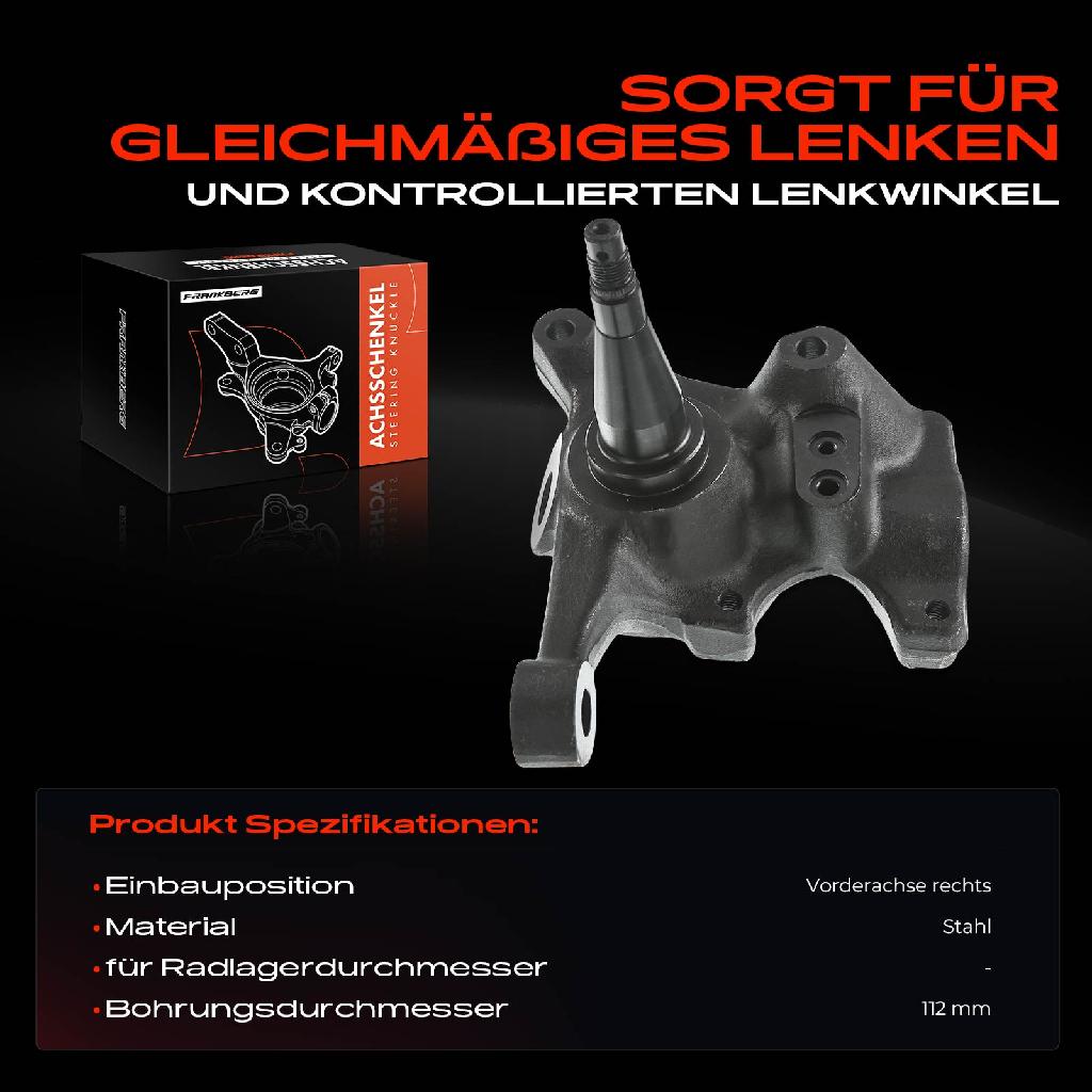 1x Achsschenkel Radaufhängung Vorderachse Rechts für Ford Transit Bus E 2.0L 2.5L 3.0L 1994-2000