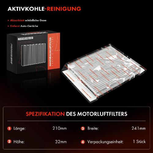 1x Innenraumfilter Aktivkohle für Opel Meriva X03 Diesel Benzin Bild 1x Innenraumfilter Aktivkohle für Opel Meriva X03 Diesel Benzin