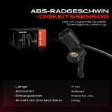 1x ABS Sensor Hinterachse links für VW Beetle Golf Plus V Variant VI Jetta IV Passat CC Scirocco Sharan