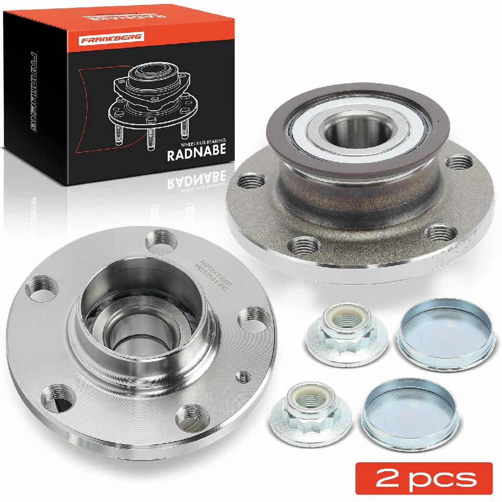 Frankberg 2x Radnabe Radlagersatz Hinterachse beidseitig f r VW Polo Skoda Fabia II Rapid Spaceback 2010-2019